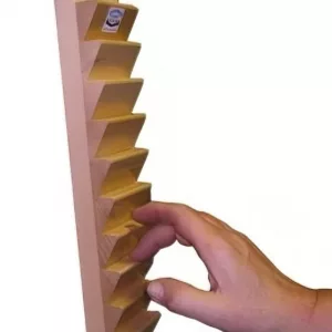 Escala de Dedos Recta de Madera para Fisioterapia (24 Dientes)